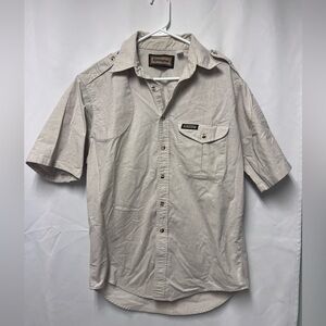 Remington Men's Light Tan Button Down Shirt